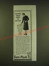 1938 Sani-Flush Toilet Cleaner Ad - No more toilet odors on hot days - £14.53 GBP