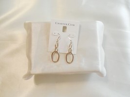 Charter Club 2-3/8&quot; Gold Tone Open Link Dangle Drop Earrings R1043 - $16.31