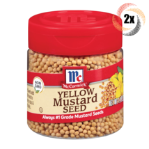 2x Shakers McCormick Yellow Mustard Seasoning | 1.40oz | #1 Grade Mustard Seeds - £10.88 GBP