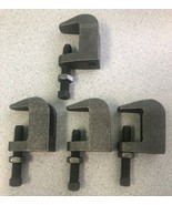 lot of 4 x 3/8&quot; Wide Throat Iron Universal Beam Clamp BLK - $23.00 CAD