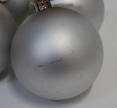 Trim a Home Color Blue Flat Pearl Christmas Ball Ornament Set 8 Pieces image 3