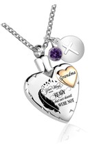 in Heart Urn Necklace for Ashes Cremation Jewelry - £40.49 GBP