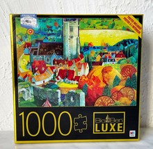A View From Corfe Castle Dorset Big Ben Luxe 1000 Piece Puzzle Complete+Poster - £12.66 GBP