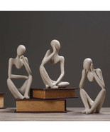 Nordic Abstract Thinker Sculpture Resin Modern Art Figure Home Décor Sta... - £22.43 GBP