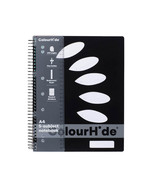 Colourhide 5 Subject Notebook A4 Black (250 pages) - £28.72 GBP
