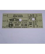 Joan Baez Concert Ticket Vintage 1969 Anaheim Convention Center Full Ticket - $274.38 CAD