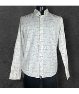 UNTUCKit Mens Slim Fit White Button Down Shirt Sailboat Ship Nautical Ca... - $35.63