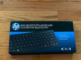 Hp Slim Us Keyboard Bluetooth SPS-HP Slim Bt H4Q44AA#ABA Black Clavier Fin - £25.85 GBP