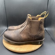 Dr. Martens Crazy Horse Mens Size 12 Chelsea Boots Brown Leather Airwair... - $79.19