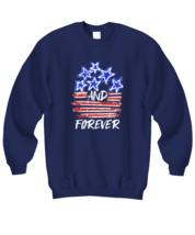 Independence Day Sweatshirt Stars and Stripes Forever Navy-SS  - £20.52 GBP