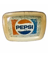 Vintage 60&#39;s/70&#39;s Pepsi Rectangular Serving Tray Metal Tin w/Patina - $37.95