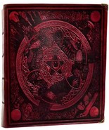 600 Page Morrigan ancient parchment, 8&quot; x 10&quot; unlined Spell Book Red whi... - £133.17 GBP