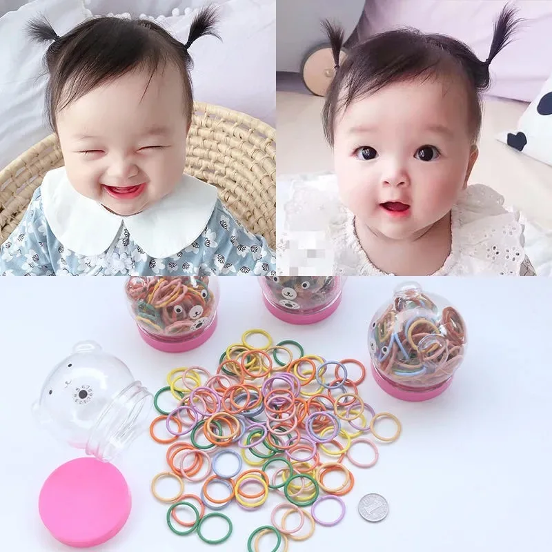 Game Fun Play Toys 100pcs Girls Candy Color Hair bands Rubber Band Elastic Hair  - £23.18 GBP