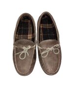 LL Bean Mens 8 Medium Leather Moccasin Slippers Loafer Shoe Brown Slip O... - €31,57 EUR