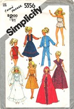 BARBIE&#39;S Wardrobe Vintage 1981 Simplicity Pattern 5356 - UNCUT - £11.79 GBP
