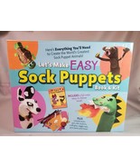 Let&#39;s Make Easy Sock Puppets Book &amp; Kit Craft Hobby Art Kids Activity Fu... - £7.75 GBP