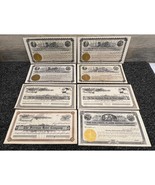 Early 1900&#39;s Unissued Mining Company Stock Certificates - Lot of 8 - £69.57 GBP