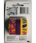 Scotch Expressions 3 Pack Ruban Cinta Washi Tape Pizza Purple Glitter Po... - £7.90 GBP