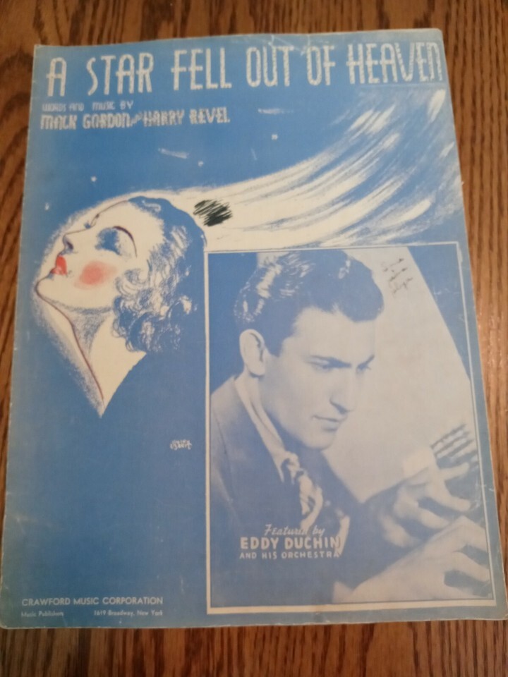 A Star Fell Out Of Heaven Sheet Music - $18.69
