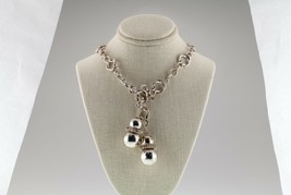 Gorgeous Sterling Silver Ornate Chain Wrap Necklace 30&quot; - £197.86 GBP