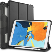 Smart Case Cover for iPad 10.2&quot; 2020 8th Gen Black Full Body Pencil Holder Stand - £15.17 GBP