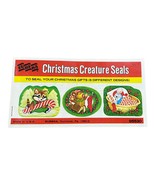 Vintage EUREKA Creature Animal Greetings CHRISTMAS SEALS STICKERS 36 In ... - £23.56 GBP