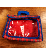 VINTAGE RARE MADELINE DOLL EDEN 1997 CLOTHES PLAID Tote BAG 7&quot; X6&quot; - €15,43 EUR