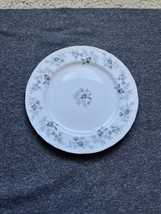 White Baroque Bleu by Danielle China 10 3/8” Round Plate Japan - $11.64