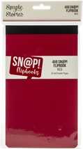 Simple Stories Sn@p Flipbook 4 inch X6 inch Red - £19.05 GBP