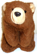 Fancy Zoo Brown Grizzly Bear Hand Puppet 2004 Stuffed Plush 14&quot; Kid&#39;s St... - £7.81 GBP