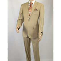 Men Renoir Suit Separate Super 140 Wool Two Button Classic Fit 508-4 Beige New image 10