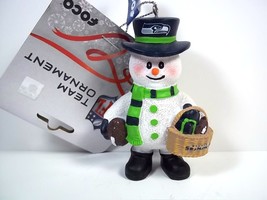 Seattle SEAHAWKS Snowman with basket  Christmas team ornament NEW 2022 - $13.25
