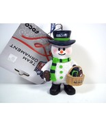 Seattle SEAHAWKS Snowman with basket  Christmas team ornament NEW 2022 - £10.41 GBP