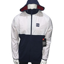 NWT UNDER ARMOUR MSRP $64.99 MEN&#39;S NAVY LIGHTWEIGHT ZIP UP HOODIE JACKET... - $29.13