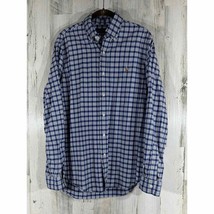 Ralph Lauren Mens Classic Fit Shirt Blue Plaid Flesh Pony Size Medium - $17.31