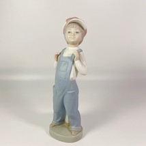 Retired  Lladro BOY FROM MADRID Overalls &amp; Accordian  #4898 Figurine - $18.46