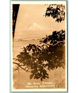 RPPC Mount Rainier View From Waterfront Tacoma Washington WA UNP Postcar... - $206.35 MXN