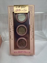 La Girl Glitter On Top ￼ Iridescent Gold Pink Eyeshadow 3 Paint Pot￼ Hol... - $4.29