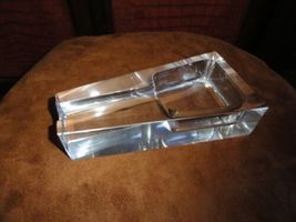 Crystal Ashtray 7.5" L x 4" W x 1.75". image 2
