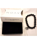 Avon Trick or Treat Charm Bracelet SPIDER WEB Halloween Black Stretch Be... - $372.89 MXN