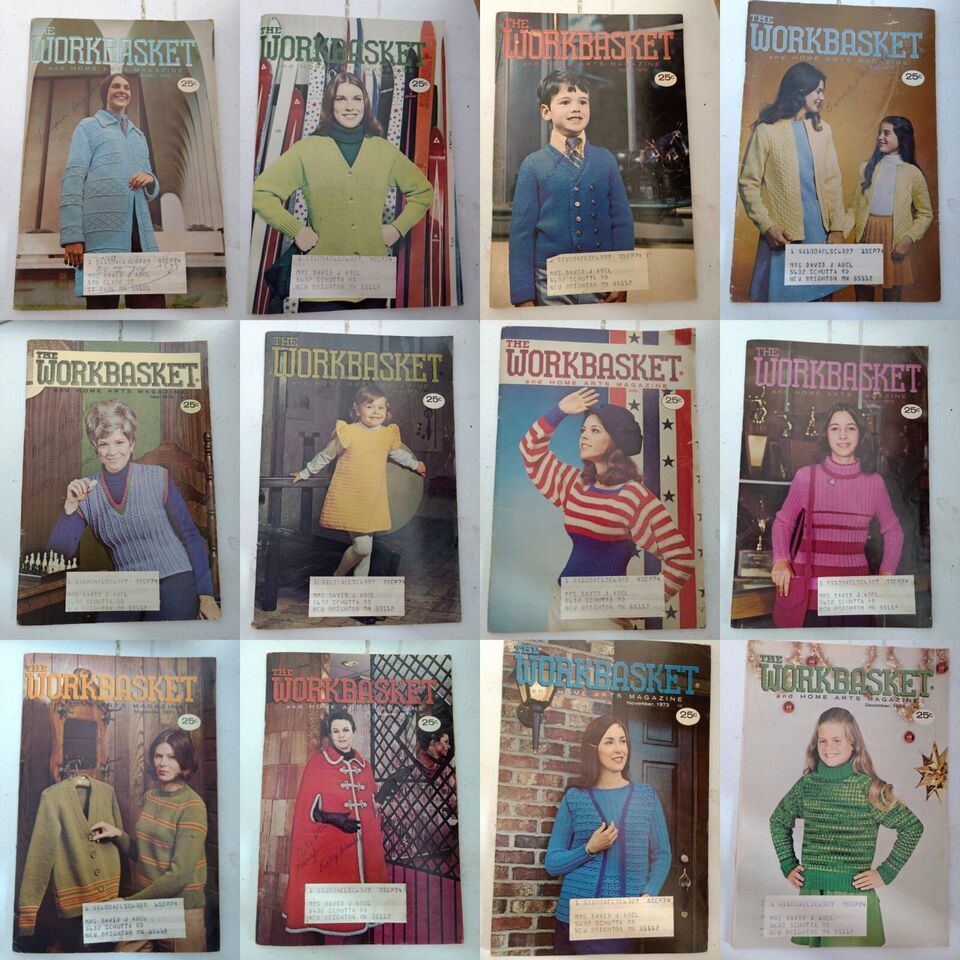 1973 12 Issues of The Workbasket Home &amp; Needlecraft  Booklets Complete Y... - $7.91