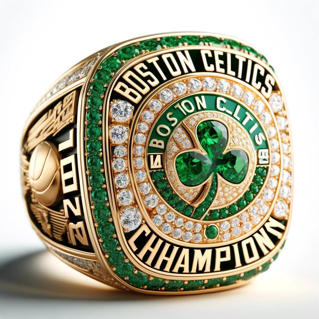 2024 NBA Boston Celtics Championship Rings #0 TATUM and #7 BROWN Fan Version