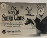 Story Of Santa Claus Print Ad Vintage Christmas TPA4 - $5.93