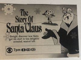 Story Of Santa Claus Print Ad Vintage Christmas TPA4 - £4.65 GBP