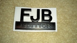 One Black FJB EDITION 3D Badge Car Automotive Truck Metal Emblem   - £10.37 GBP