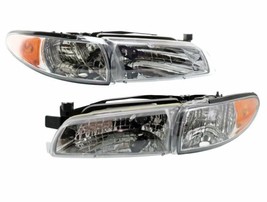 Driver &amp; Passenger Halogen Headlight Set For 1997-2003 Pontiac Grand Prix - £69.29 GBP