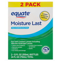 Equate Moisture Last Multi-Purpose Solution for Soft Contact Lenses, 24 ... - €21,53 EUR
