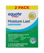Equate Moisture Last Multi-Purpose Solution for Soft Contact Lenses, 24 ... - $24.99