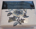 Ralph Lauren Blanc Bleu 5P Full Queen Duvet Cover Shams chinoiserie Fret... - £309.57 GBP