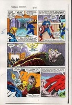 1984 Captain America 296 page 7 original Marvel Comics color guide art: ... - $46.29